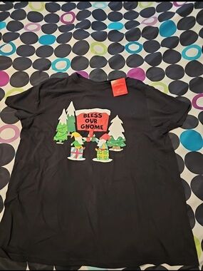 Wondershop Black 'Bless Our Gnome' Holiday Graphic Tee